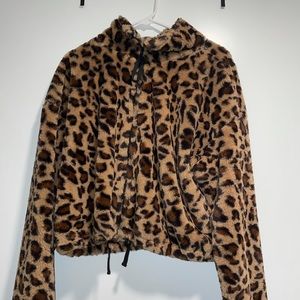 Fuzzy Cheetah Jacket